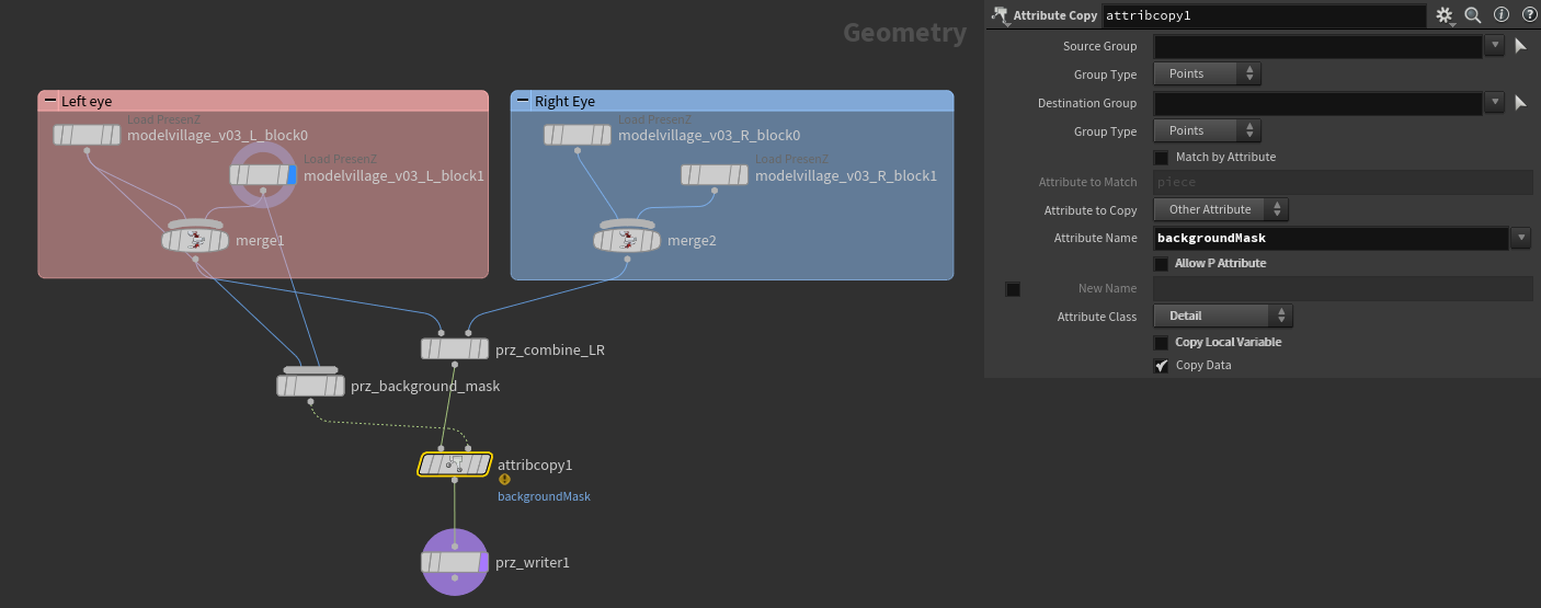 PresenZ Background Mask Node Network